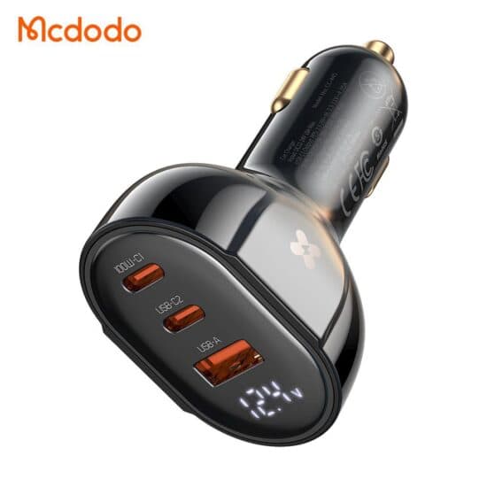 شارژر فندکی 3 پورت 128 وات مک دودو MCDODO CC-4450 — تصویر ۲