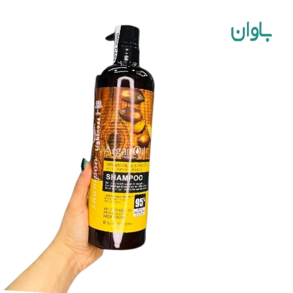 شامپو لایتنس حاوی روغن آرگان فری سولفات 900 میل ساخت اسلواکی