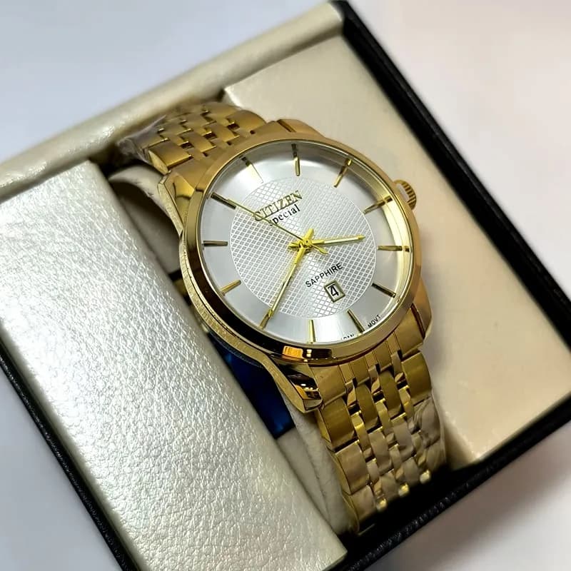 ساعت مردانه سیتیزن تاریخ دار – موتور ژاپن – 107003 — تصویر ۲