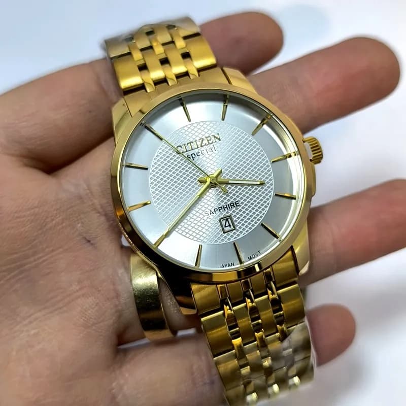ساعت مردانه سیتیزن تاریخ دار – موتور ژاپن – 107003 — تصویر ۳