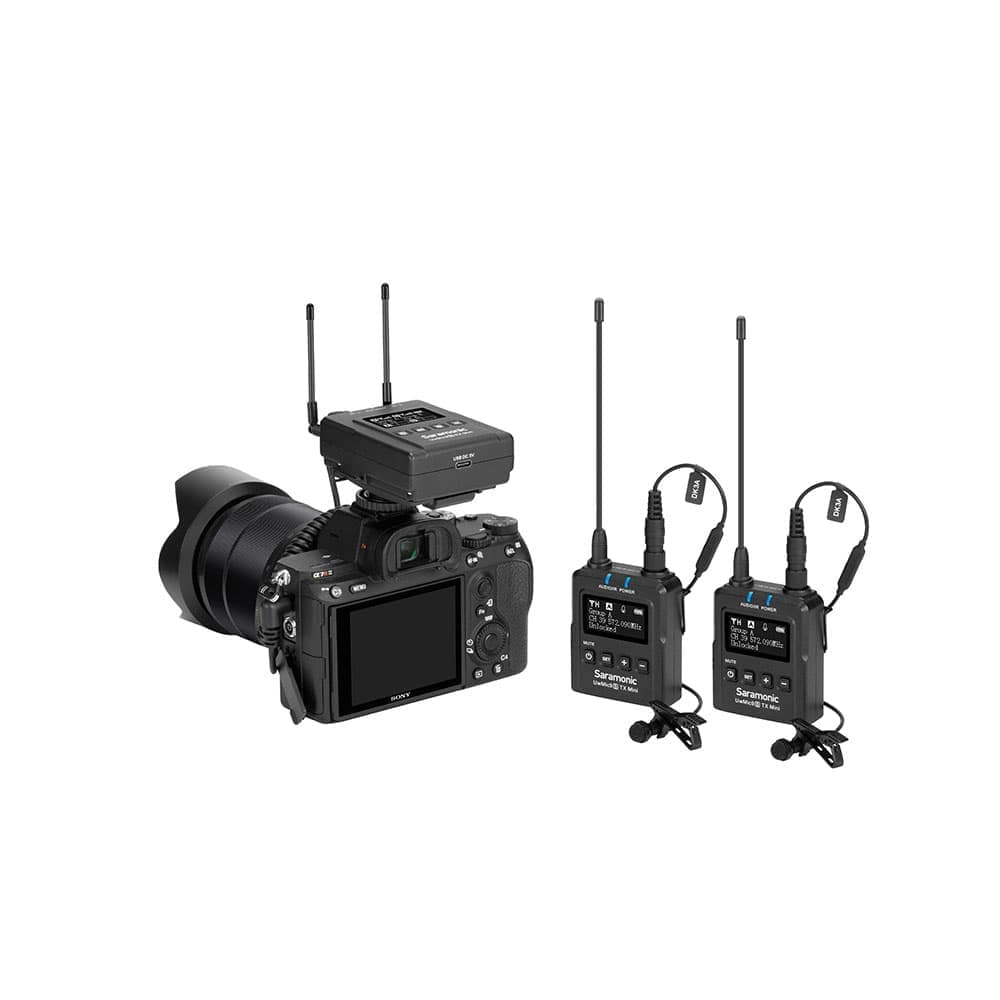 میکروفون بی سیم یقه ای Saramonic UwMic9S Kit2 Mini — تصویر ۵