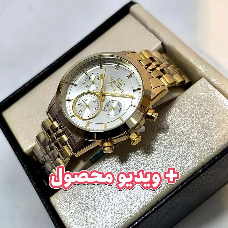 ساعت مردانه الگانس فول تایم ژاپن – رنگ ثابت – ضد آب – 114801