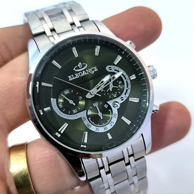 ساعت مردانه الگانس موتور ژاپن – رنگ ثابت – ضد آب – طرح سه موتور – 119701 — تصویر ۷