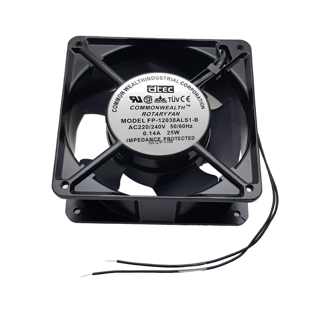 فن بلبرینگی ALUMINUM 12x12x3.8 220V 12038 — تصویر ۳