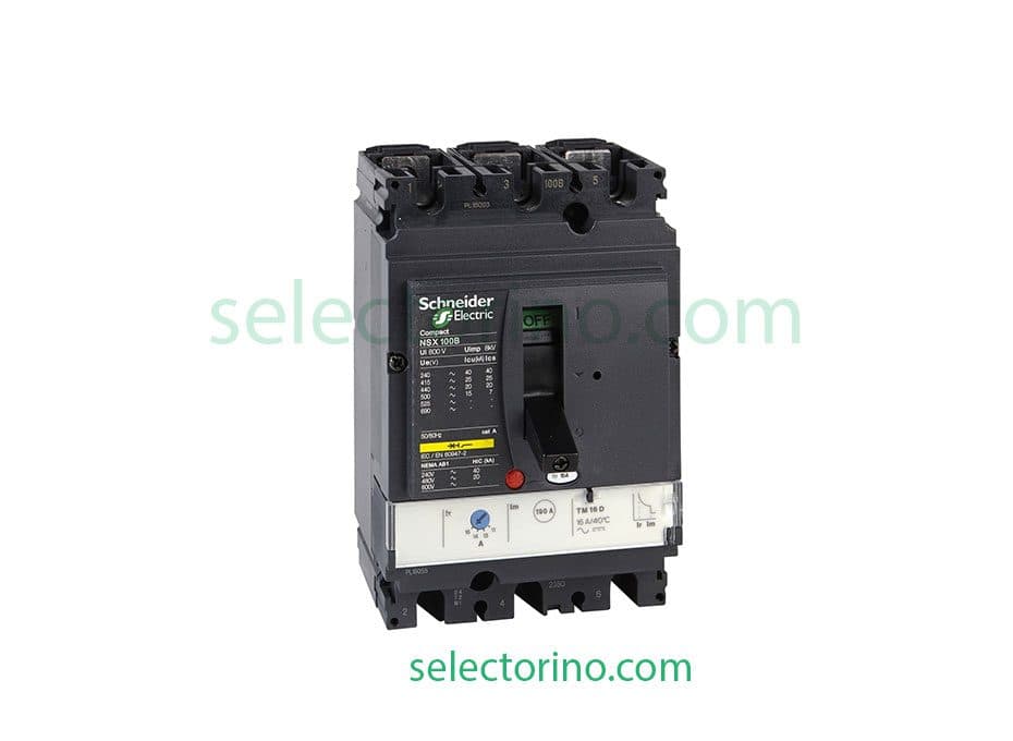 اتوماتیک 63 آمپر LV429632(44-63) Schneider با قدرت قطع 36 کیلو آمپر C10F3TM063