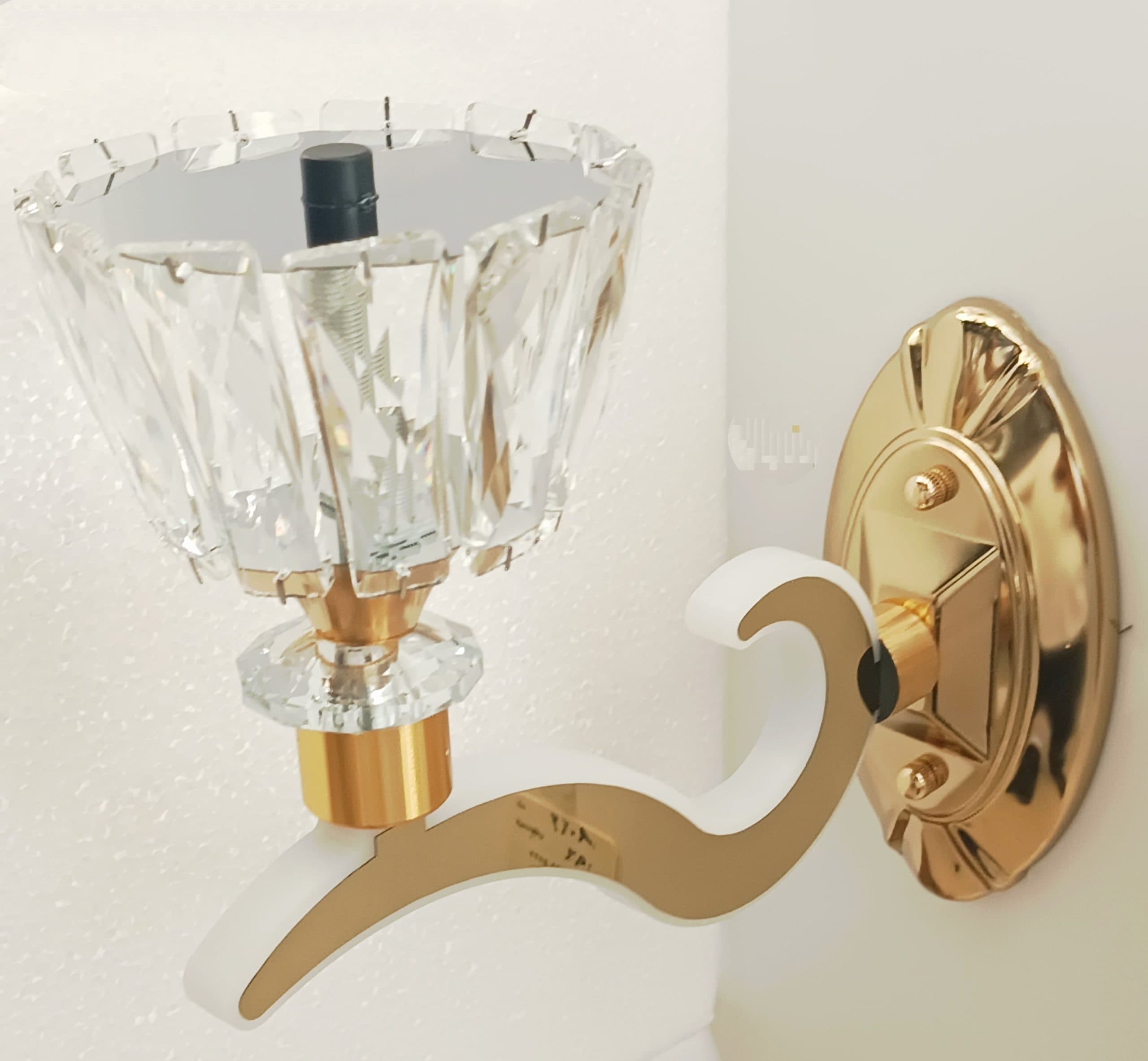 لوستر کلاسیک شیک و خاص کریستالی 6 و 8 شعله به همراه ست دیوارکوب