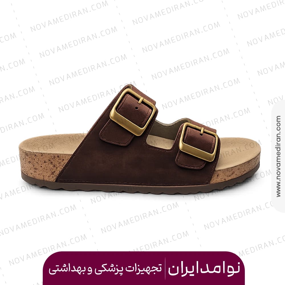 صندل زنانه پاتکان مدل RODO FLEX رنگ قهوه ای سوئیت