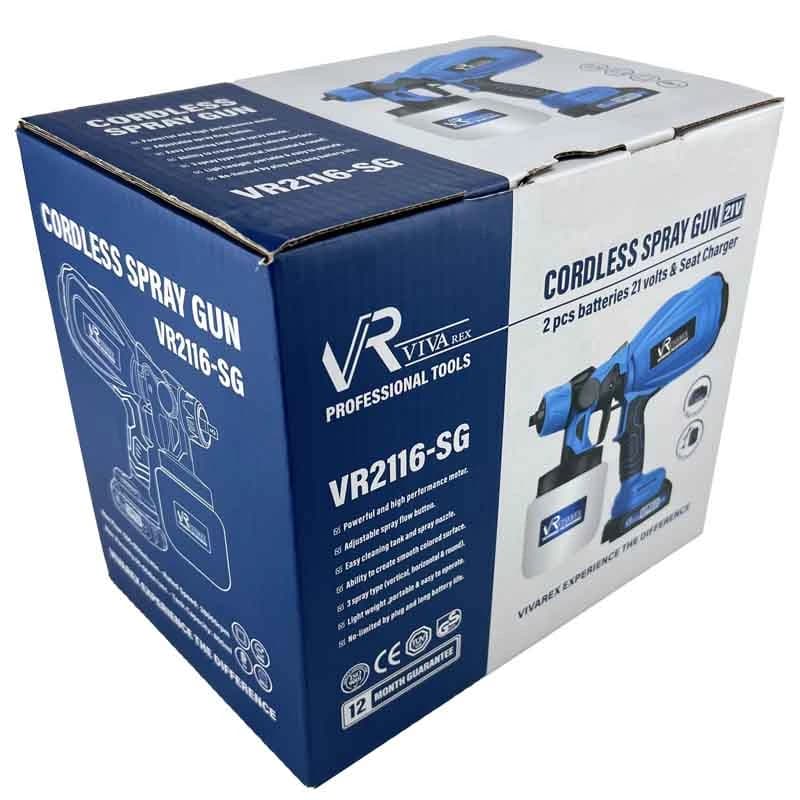 پیستوله رنگ پاش شارژی 21 ولت ویوارکس مدل VR2116-SG — تصویر ۱۲