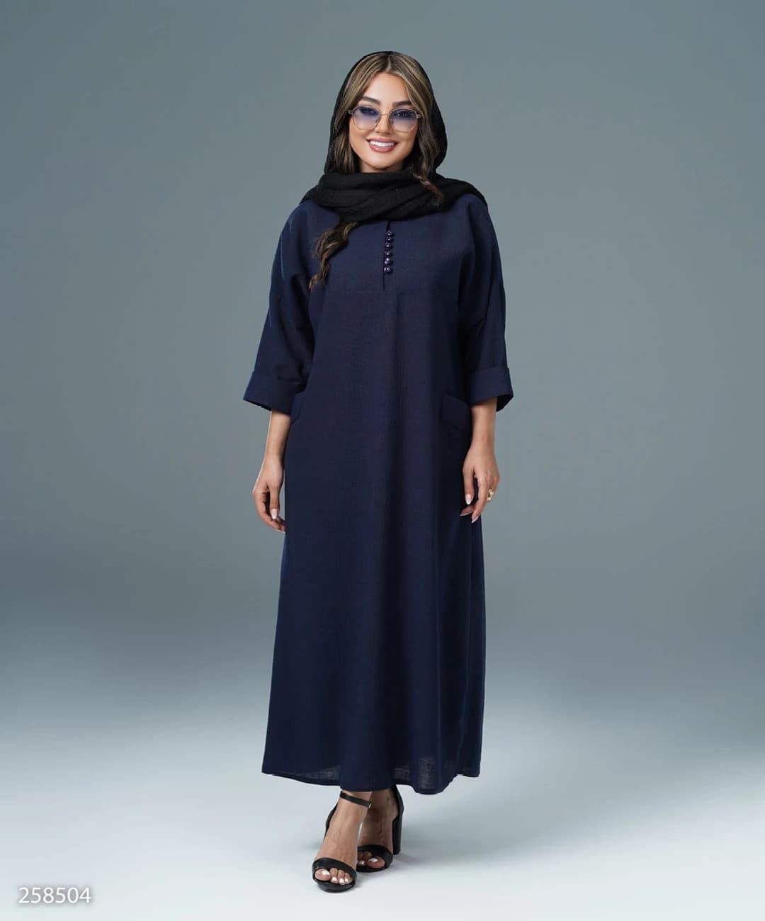 کفتان لینن زارا یقه گرد جیب نما مدل آروشان |کد:6013