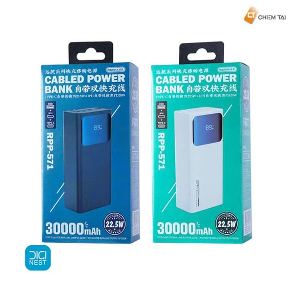 پاوربانک ریمکس REMAX مدل RPP-571 ظرفیت 30000 میلی آمپر ساعت — تصویر ۴