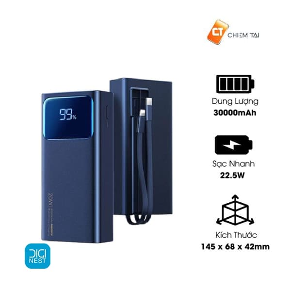 پاوربانک ریمکس REMAX مدل RPP-571 ظرفیت 30000 میلی آمپر ساعت — تصویر ۸