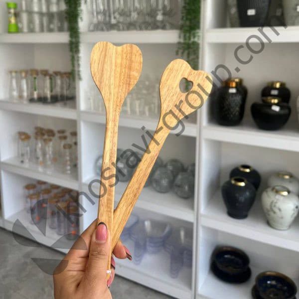 کفگیر چوبی قلبی