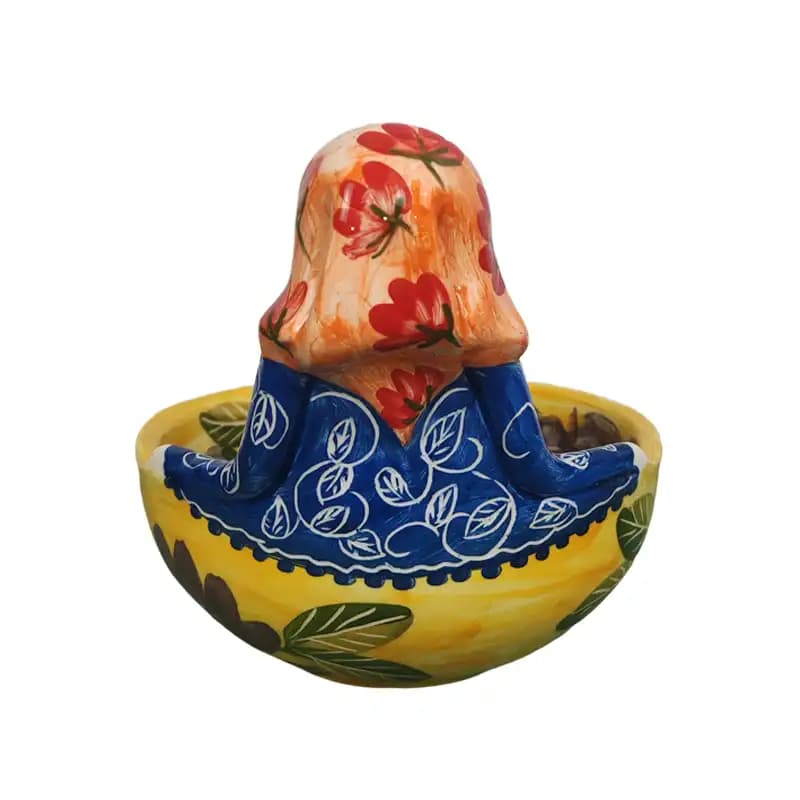 ننجون دامن کاسه ای سرامیکی دست ساز کد 006 — تصویر ۴