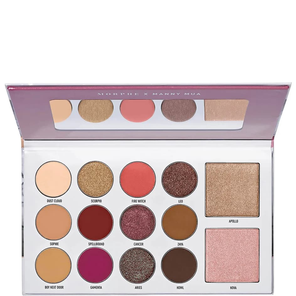 پالت آرایش سایه و هایلایتر مورفی MORPHE مدل X MANNY MUA GLAM