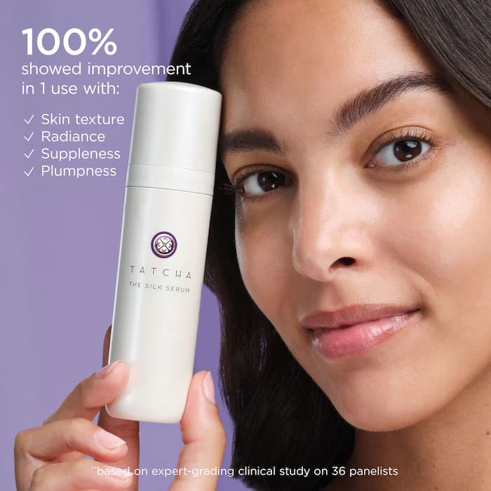 سرم جایگزین رتینول صاف کننده چین و چروک سیلک تاچا Tatcha The Silk Serum Wrinkle-Smoothing Retinol Alternative — تصویر ۳