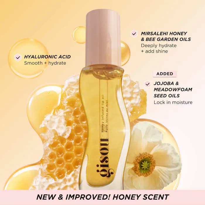 روغن لب گیسو Gisou Lip Oil رنگ Honey Gold — تصویر ۵