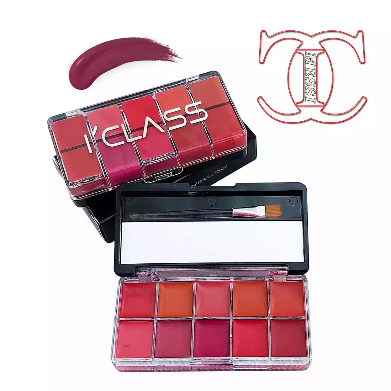 پالت رژلب آی کلاس ICLASS | پوشش دهی عالی و رنگ های غنی – 10 رنگ