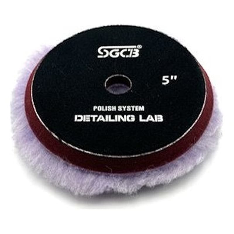 وول پد زبر بنفش 130 میلی متری اس جی سی بی مدل SGCB Wool Cutting Pad 5 inch SGGA162