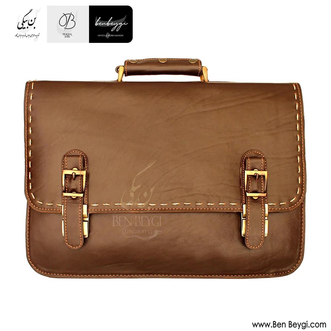 کیف دیپلمات چرمی قفل مخفی کد FA-LB419-32887 — تصویر ۴