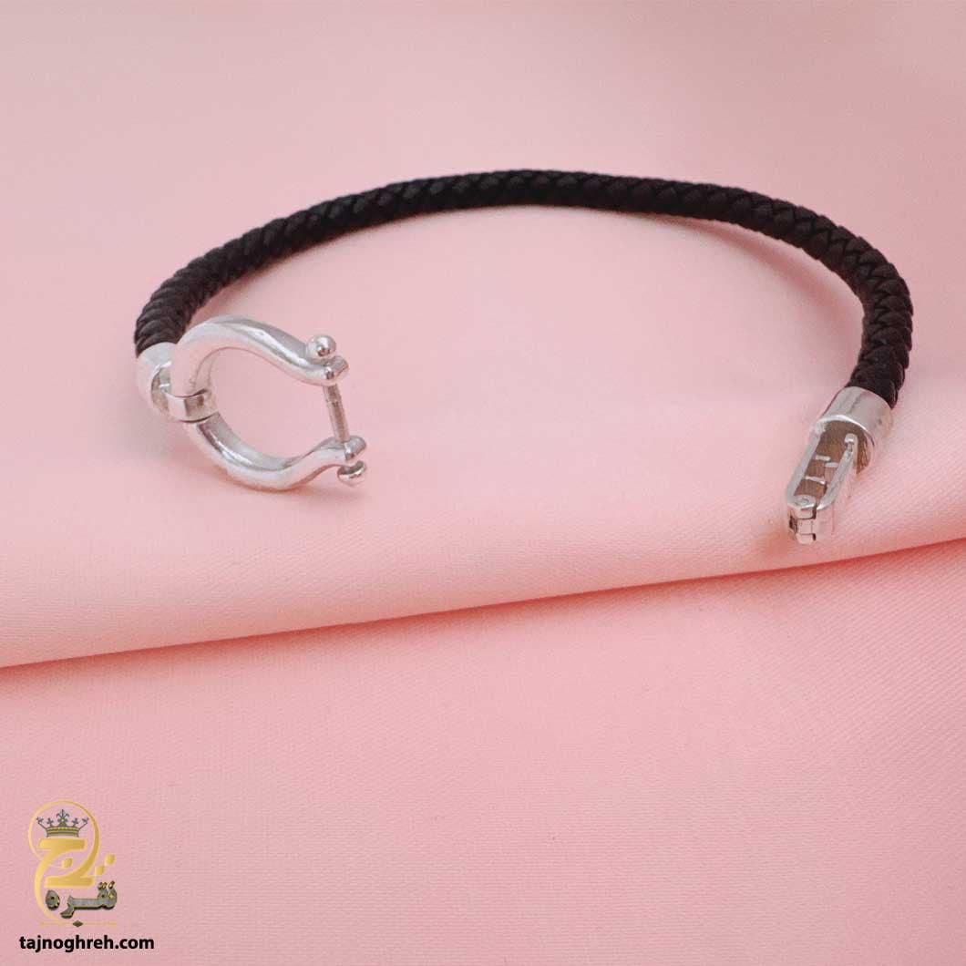 دستبند امگا نقره مردانه اورجینال مدل BSM B89 — تصویر ۳