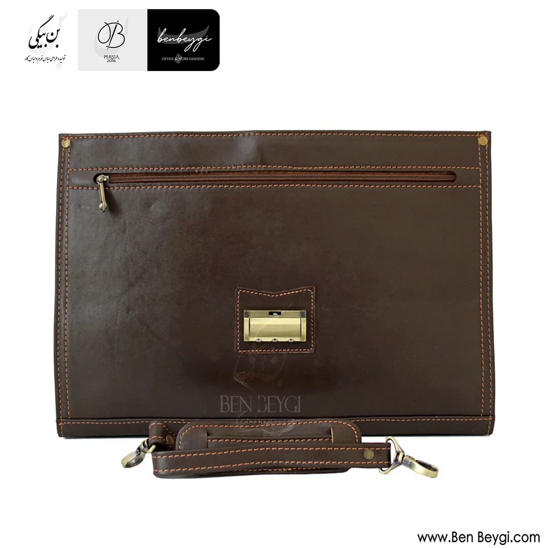 کیف اداری چرم طبیعی کد FA-LB401-32809 — تصویر ۴