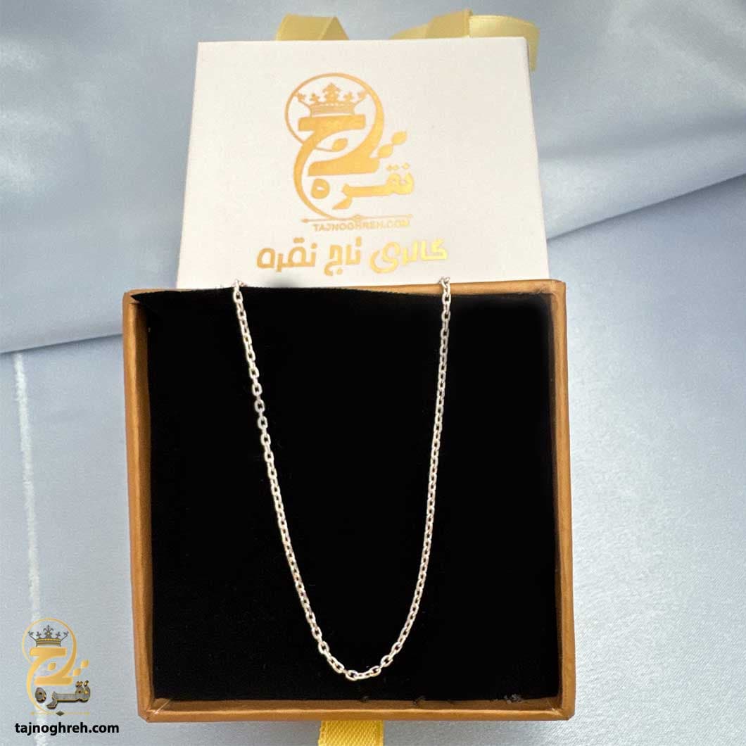 زنجیر نقره مردانه ظریف فلامینگو مدل NSM N36 — تصویر ۶
