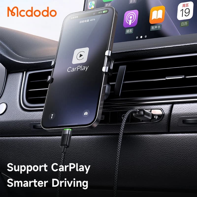 کابل فنری لایتنینگ مک دودو Mcdodo CA-600 جریان 3 آمپر طول 1.2 متر — تصویر ۷
