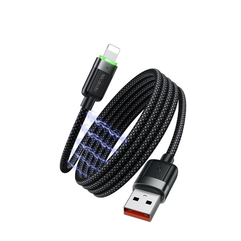 کابل فنری لایتنینگ مک دودو Mcdodo CA-600 جریان 3 آمپر طول 1.2 متر — تصویر ۲