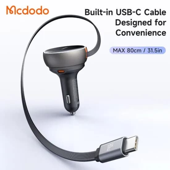 شارژر فندکی مک دودو Mcdodo CC-4850 FreeGo Car Charger توان 80 وات — تصویر ۳