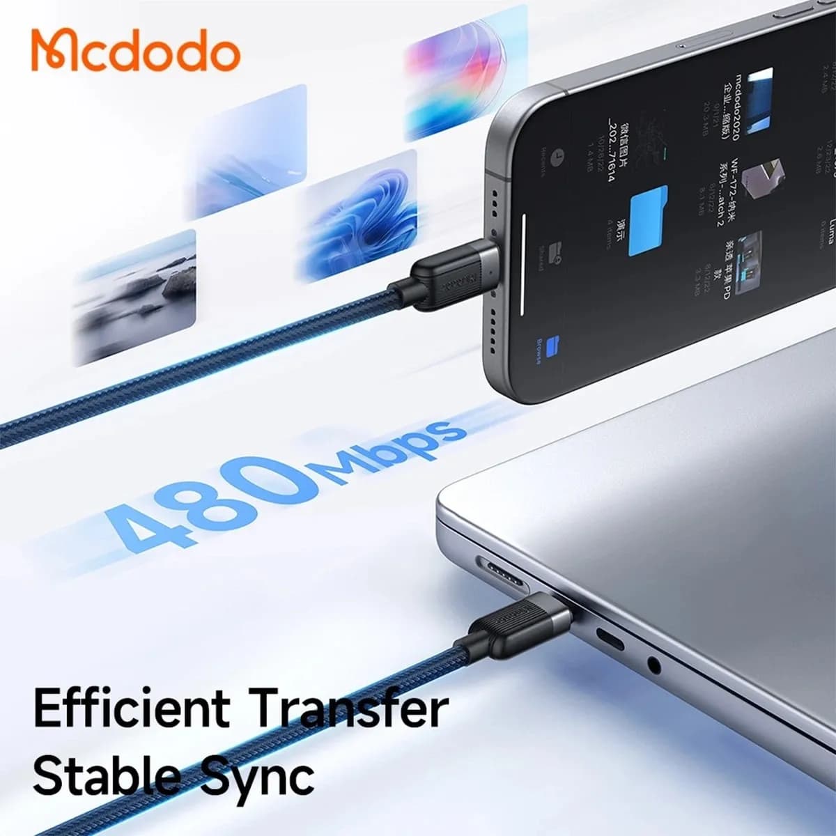 کابل دو سر Type-C مک دودو Mcdodo CA-678 توان 100 وات طول 1.5 متر — تصویر ۲