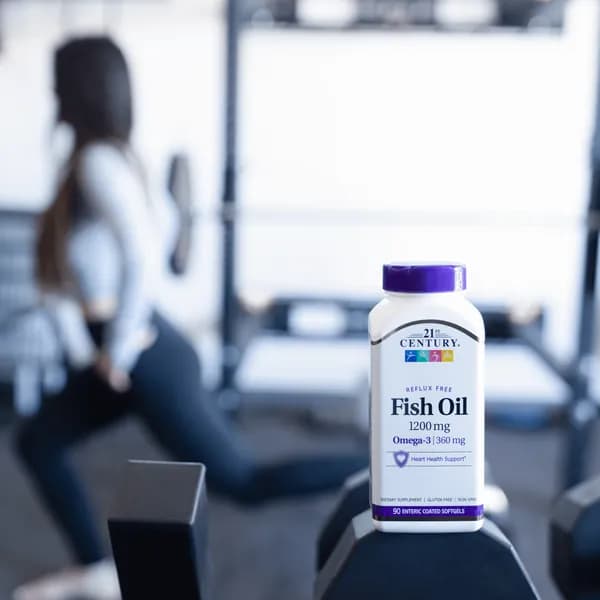 سافت ژل امگا 3 روغن ماهی 1200 میلی گرم قرن بیست و یکم بسته 90 عددی (21st Century Fish Oil 1200 mg Reflux Free 90 Enteric Coated Softgels) — تصویر ۴
