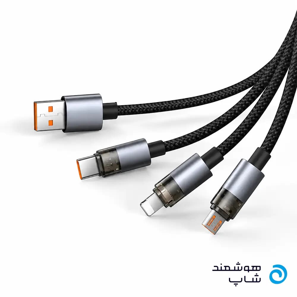کابل سه سر مک دودو Mcdodo CA-7150 تا 6 آمپر، طول 1.2 متر