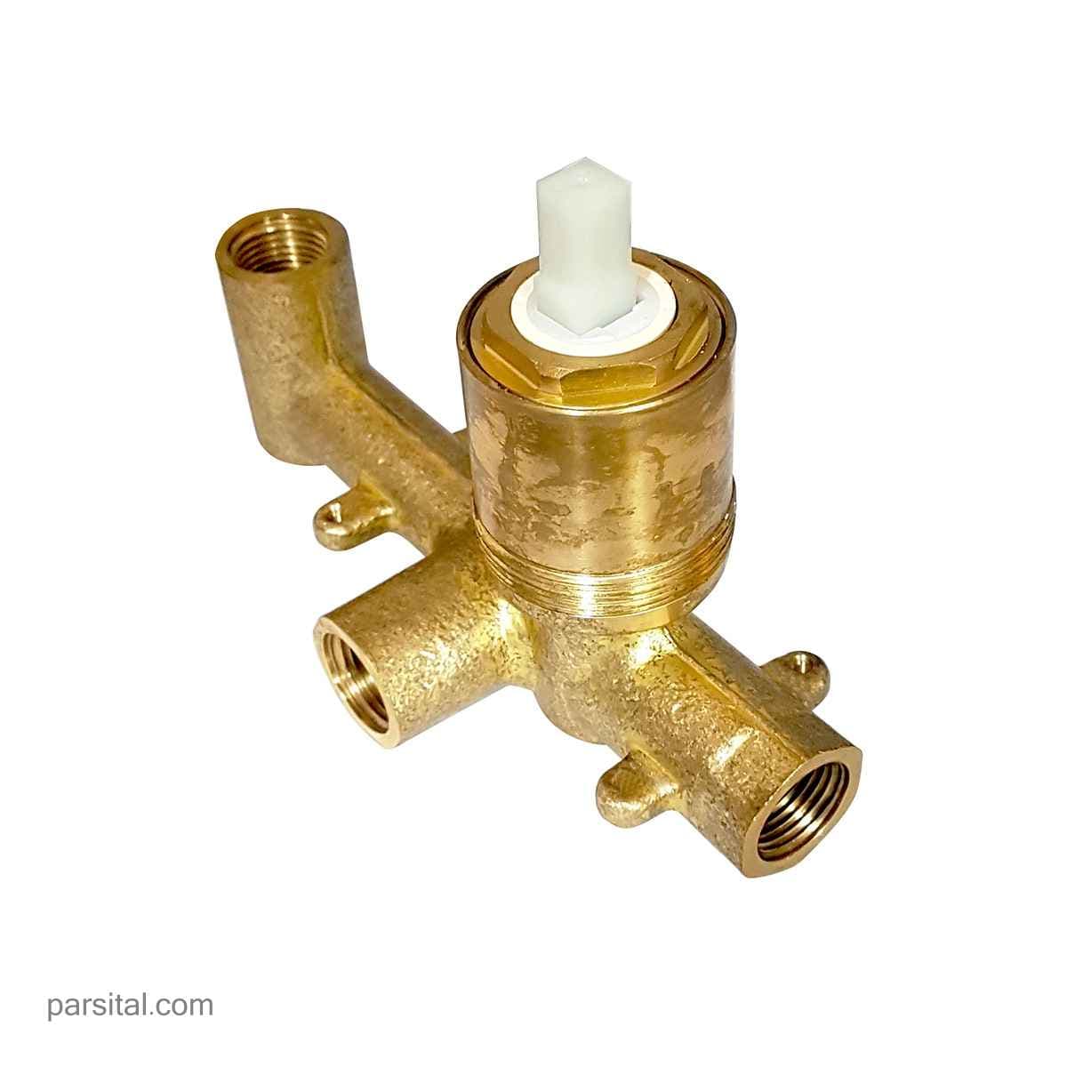شیرمرکزی (بدنه) روشویی توکار کی دبلیو سی یونیورسال (آوا- زو- ورونا) — تصویر ۲