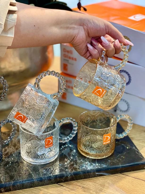 ماگ دسته حلقه ای deli glass