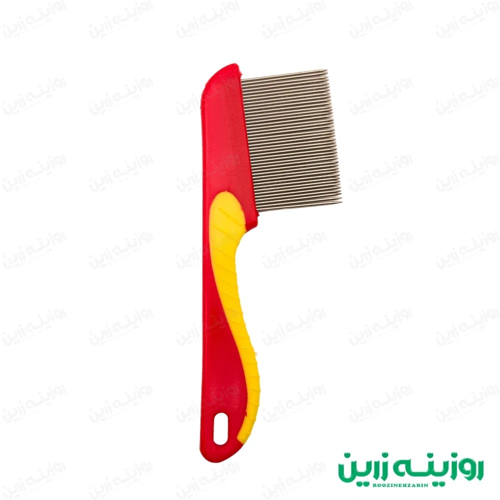 شانه ضد شپش استیل مناسب انواع مو | روزینه زرین
