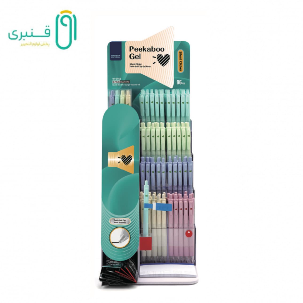 خودکار ژل سایلنت (جعبه 12 عددی) رایتک peekaboo-w0162 — تصویر ۲