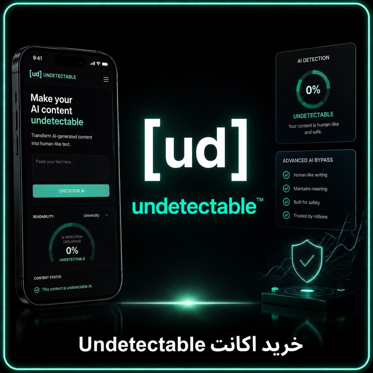 اکانت Undetectable آندتکتبل پرمیوم (ارزان)