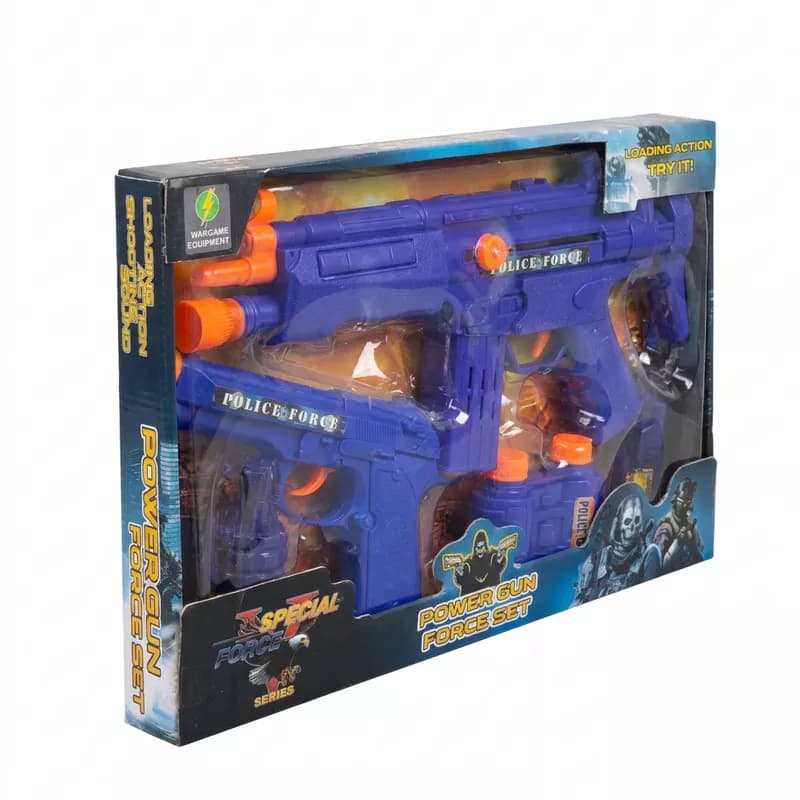 ست تفنگ اسباببازی پلیس مدل Power Gun فورس ست — تصویر ۲