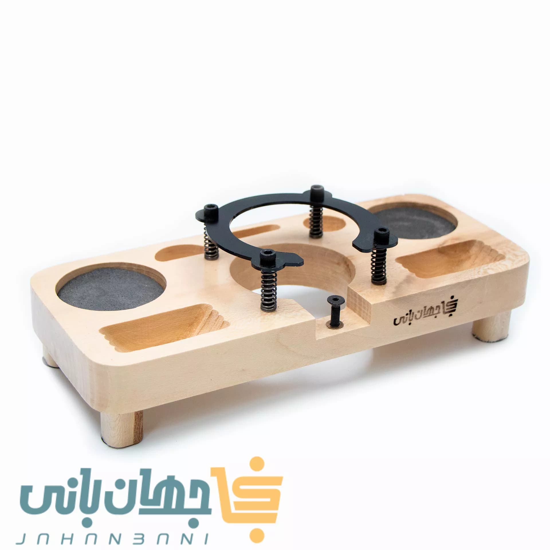 استند پرتافیلتر چوبی پایهدار 8 خانه سایز 51 و 58 جهان بانی