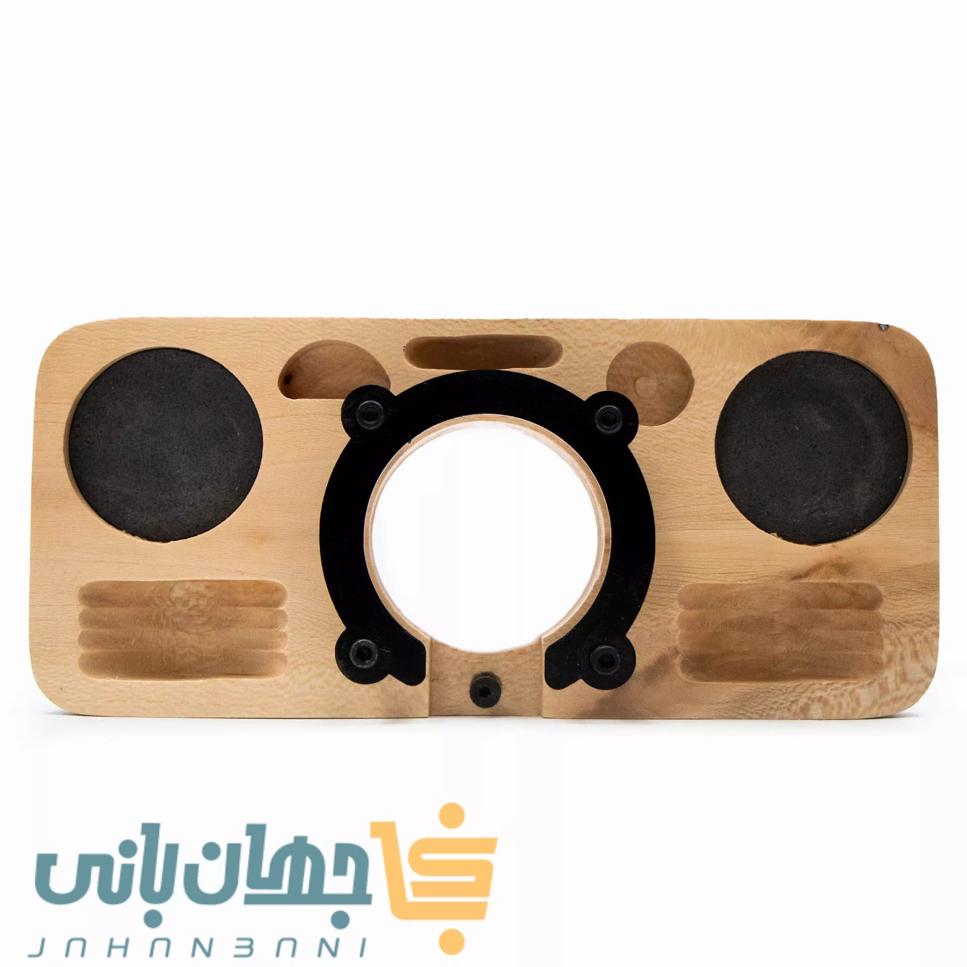 استند پرتافیلتر چوبی پایهدار 8 خانه سایز 51 و 58 جهان بانی — تصویر ۳
