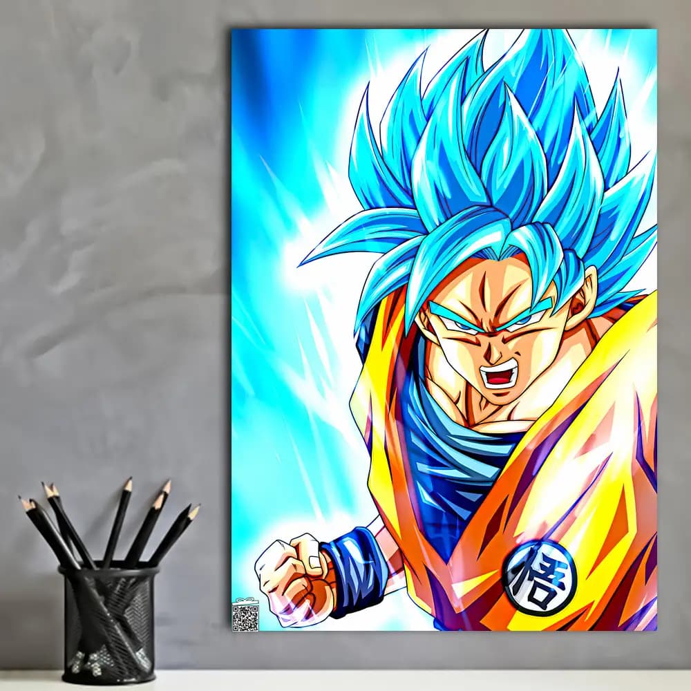 متال پوستر انیمه Goku کد A060 — تصویر ۲