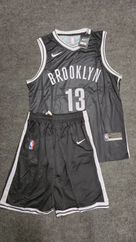 ست ورزشی بسکتبالی مردانه بروکلین نتس Brooklyn Nets 13 | مشکی — تصویر ۲