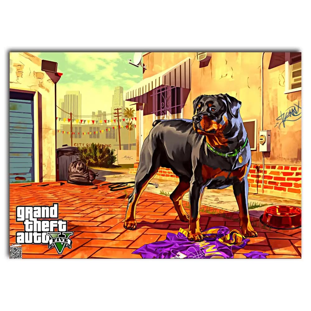 متال پوستر بازی Gta V کد G005