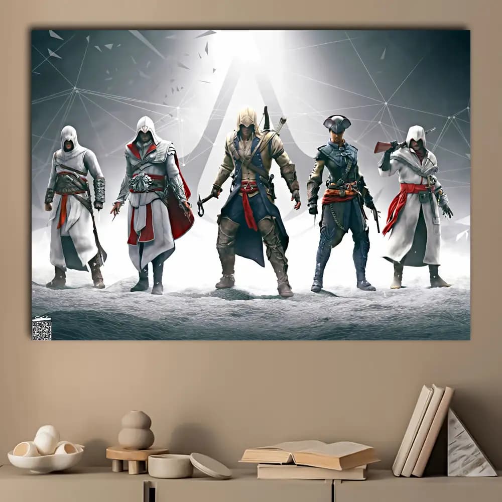 متال پوستر بازی Assassins Creed کد G001 — تصویر ۳