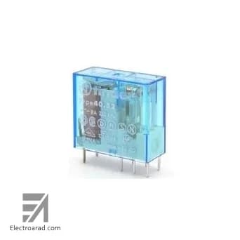 رله کتابی 8 پایه دو کنتاکت 8 آمپر 110 ولت DC فيندر finder 40529110