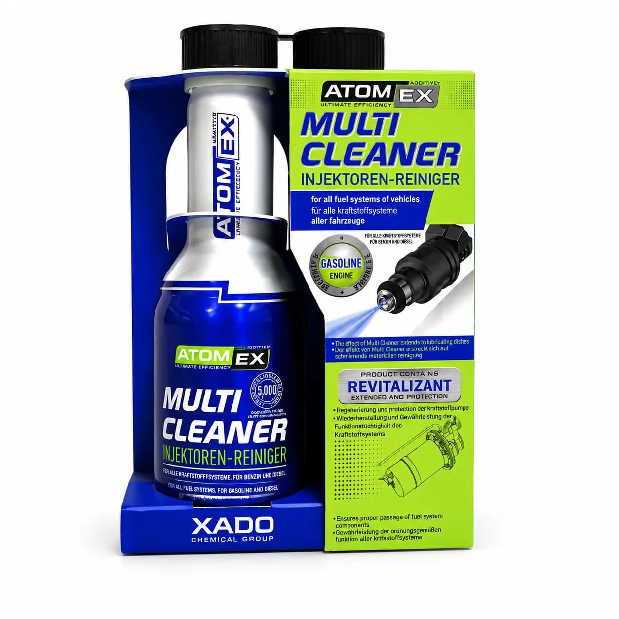 شوینده کامل سیستم سوخت مولتی کلینر زادو Xado Multi Cleaner — تصویر ۵