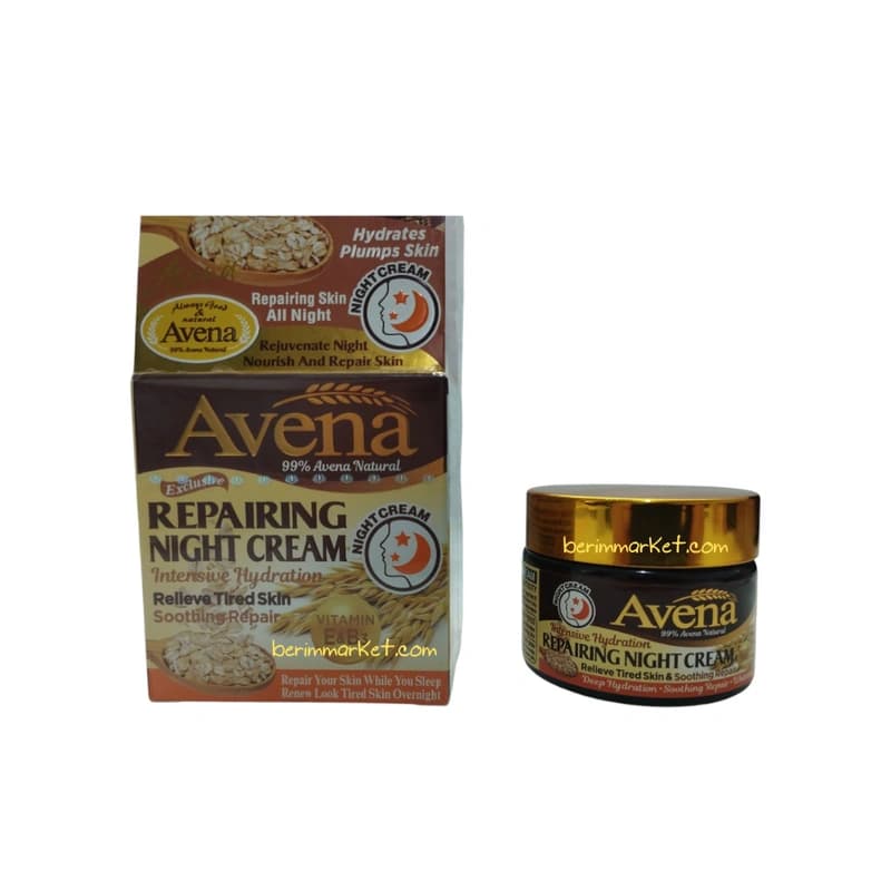 کرم شب ترمیمکننده و آبرسان آونا Avena – حاوی ۹۹٪ عصاره طبیعی و ارگانیک جو دوسر — تصویر ۵