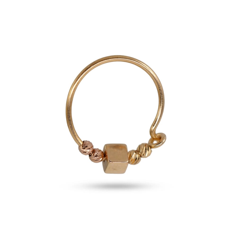 گوشواره طلا زنانه مدل Cubic Mini (مکعب مینی) 2.11 گرم — تصویر ۶