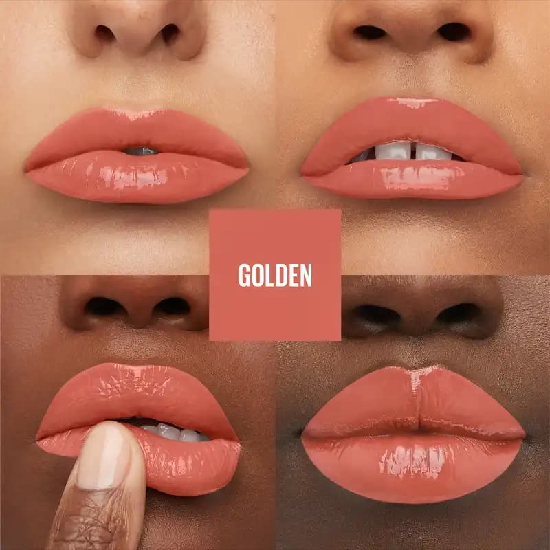 رژ لب مایع میبلین Super Stay Vinyl Ink رنگ GOLDEN — تصویر ۴