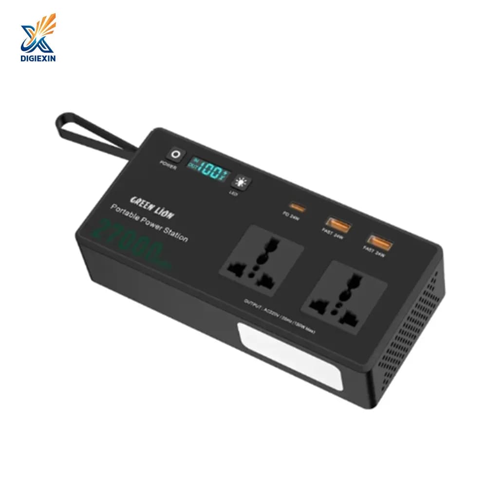 پاور استیشن گرین لاین مدل GNVTMTE27PBBK ظرفیت 27000 میلیآمپر ساعت